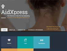 Tablet Screenshot of aidxpress.com